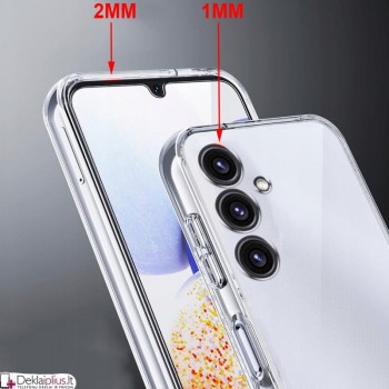 Silikoninis dėklas su kameros apsauga 2.0 mm storio - permatomas (Samsung Galaxy S25) Silikoninis dėklas su kameros apsauga 2.0 mm storio - permatomas (Samsung Galaxy S25)